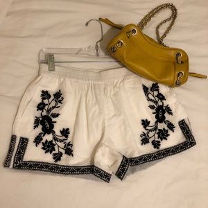 Embroidered shorts